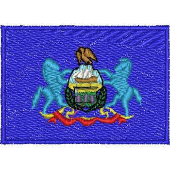 AUFNÄHER - USA - Pennsylvania  - 05588 - Gr. ca. 8 x 5 cm - Patches Stick Applikation