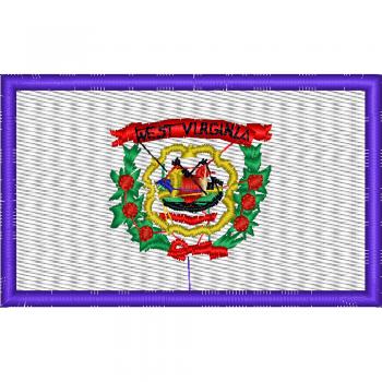 AUFNÄHER - USA - West Virginia - 05598 - Gr. ca.8 x 5 cm - Patches Stick Applikation