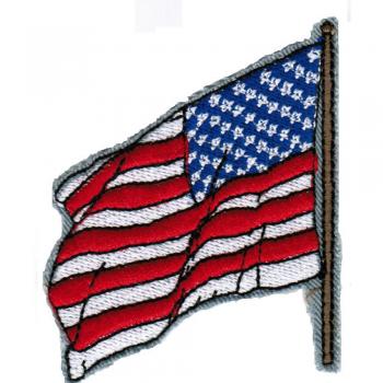 AUFNÄHER - USA - 02937- Gr. ca. 5,5 x 6,5 cm - Patches Stick Applikation