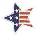 Aufnäher - USA Stern - 03054 - Gr. ca. 9 x 9 cm