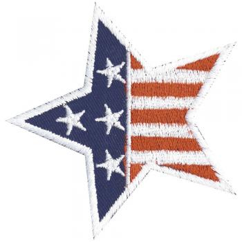 Aufnäher - USA Stern - 03054 - Gr. ca. 9 x 9 cm