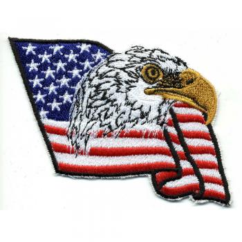 Aufnäher - USA mit Adler - 04729 - Gr. ca. 8,5 x 7 cm