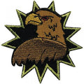 Aufnäher - Greifvogelkopf - 01900 - Gr. ca. 5,5 x 5,5 cm - Patches Stick Applikation