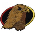 Aufnäher - Greifvogelkopf - 01901 - Gr. ca. 6,5 x 5 cm - Patches Stick Applikation