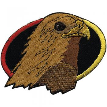 Aufnäher - Greifvogelkopf - 01901 - Gr. ca. 6,5 x 5 cm - Patches Stick Applikation