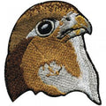 Aufnäher - Greifvogelkopf - 01903 - Gr. ca. 4,5 x 5 cm - Patches Stick Applikation