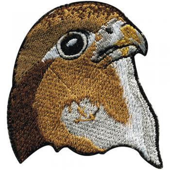 Aufnäher - Greifvogelkopf - 01903 - Gr. ca. 4,5 x 5 cm - Patches Stick Applikation