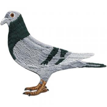 Aufnäher - Taube - 03082 - Gr. ca. 11 x 4 cm - Patches Stick Applikation