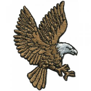 UFNÄHER &quot;ADLER BUSSARD im Anflug&quot; NEU Gr. ca. 5,5cm x 7cm (04036) Stick Patches Applikation