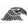 Aufnäher - Greifvogelkopf - 04065 - Gr. ca. 9 x 5 cm - Patches Stick Applikation