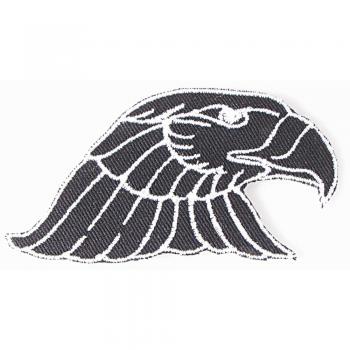 Aufnäher - Greifvogelkopf - 04065 - Gr. ca. 9 x 5 cm - Patches Stick Applikation