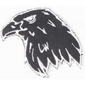 Aufnäher - Greifvogelkopf - 04067 - Gr. ca. 6,5 x 7,5 cm - Patches Stick Applikation