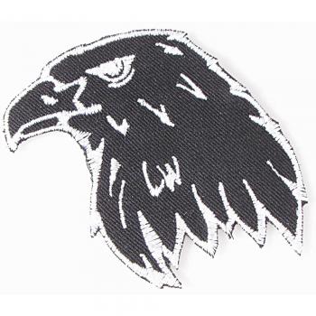 Aufnäher - Greifvogelkopf - 04067 - Gr. ca. 6,5 x 7,5 cm - Patches Stick Applikation