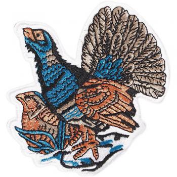 Aufnäher - Pfau - 04504 - Gr. ca. 9 x 9,5 cm - Patches Stick Applikation
