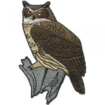 Aufnäher - Eule - 06143 - Gr. ca. 7 x 10 cm - Patches Stick Applikation