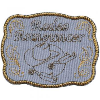 AUFNÄHER &quot;RODEO WESTERN COWBOY&quot; NEU Gr. ca. 9cm x 7cm (00010) Patches Stick Applikation