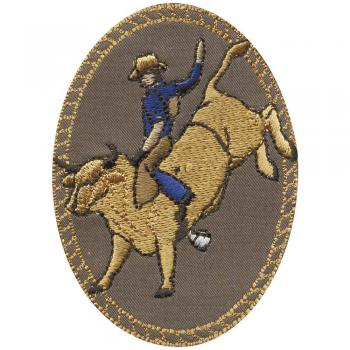 Aufnäher  - Cowboy - Rodeo - 03042 - Gr. ca. 5cm x 7,5cm - Patches Stick Applikation