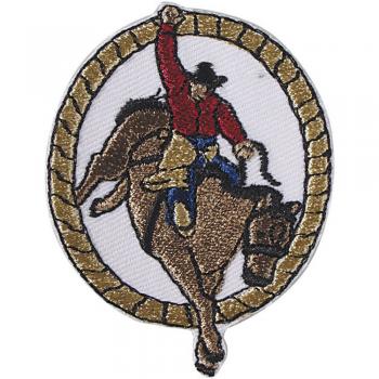 AUFNÄHER - Reiter  - 03153 - Gr. ca. 6 x 5 cm - Patches Stick Applikation
