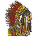 AUFNÄHER - Indianer Häuptling - 04420 - Gr. ca. 8 x 10 cm - Patches Stick Applikation