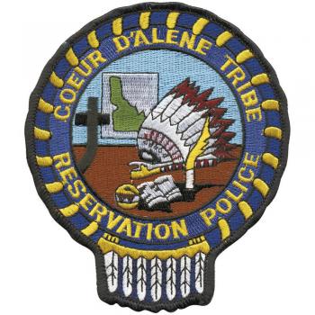 AUFNÄHER - Abzeichen Reservation Police - 04493 - Gr. ca. 10,5 x 12 cm - Patches Stick Applikation