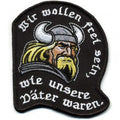 AUFNÄHER - Wikinger - 01641 - Gr. ca. 9 x 8 cm - Patches Stick Applikation