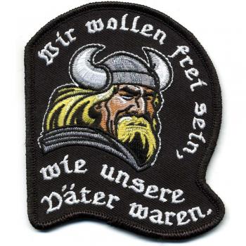 AUFNÄHER - Wikinger - 01641 - Gr. ca. 9 x 8 cm - Patches Stick Applikation