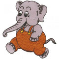 Aufnäher - Elefant - 00800 - Gr. ca. 9 x 6 cm - Patches Stick Applikation