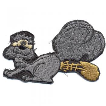 Aufnäher - Spasstier - 01758 - Gr. ca. 10,5 x 6,5 cm - Patches Stick Applikation