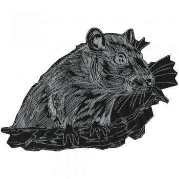 Aufnäher - Biber - Gr. ca. 30,5 x19,5 cm - Patches Stick Applikation