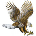 Aufnäher - Greifvogel - 07328 - Gr. ca. 23 x 17 cm - Patches Stick Applikation