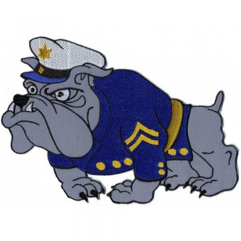 Aufnäher - Hund in Uniform - 07329 - Gr. ca. 25 x 18 cm - Patches Stick Applikation