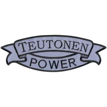 Rückenaufnäher - Teutonen Power - 07352 - Gr. ca. 37 x 13 cm - Patches Stick Applikation