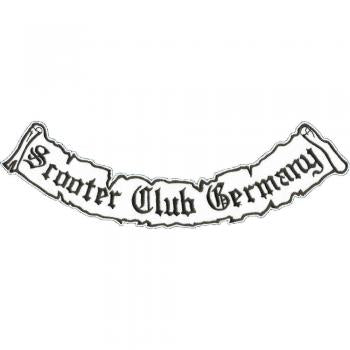 Rückenaufnäher - Scooter Club Germany - 07366 - Gr. ca. 20 x 30 cm - Patches Stick Applikation