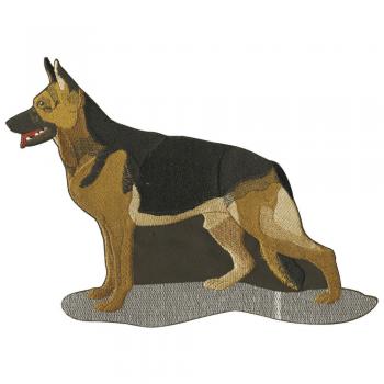 Aufnäher Aufbügler Applikation - Schäferhund - 07368 - Gr. ca.21 x 14  cm