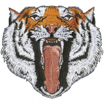 Aufnäher - Tigerkopf - 07370 - Gr. ca. 18 x 18 cm - Patches Stick Applikation