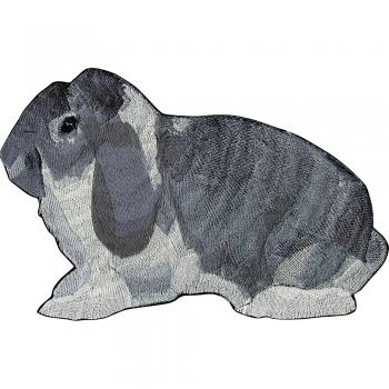 Aufnäher - Kaninchen - 07399 - Gr. ca. 22 x 15 cm - Patches Stick Applikation
