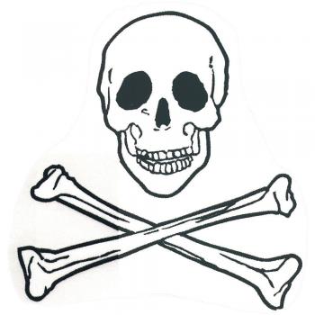 RÜCKENAUFNÄHER - Totenkopf - 08024 - Gr. ca. 21,5 x 24 cm - Patches Stick Applikation