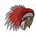 RÜCKENAUFNÄHER - Indianer - 08037 - Gr. ca. 22 x 22,5 cm - Patches Stick Applikation