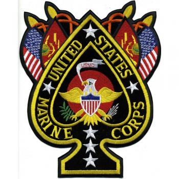 RÜCKENAUFNÄHER - Military US - 08061 - Gr. ca. 28 x 20 cm - Patches Stick Applikation