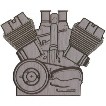 Rückenaufnäher - Motor - 08088- Gr. ca. 20 x 30 cm - Patches Stick Applikation