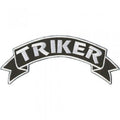 AUFNÄHER "TRIKER" NEU Gr. ca. 7x28cm (08541) Rückenaufnäher Stick Applikation Patches Biker Trucker Motorradfahrer