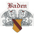 Rückenaufnäher - Patches - Wappen - BADEN - 08544 - Gr. ca. 23 x 21 cm