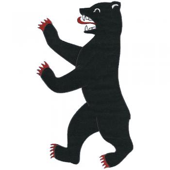 Rückenaufnäher - BERLIN - BÄR - 08549 - Gr. ca 36 x 18 cm - Patches Stick Applikation