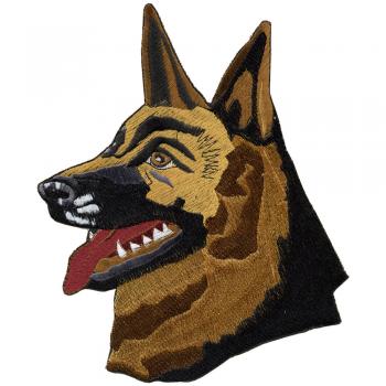 Aufnäher Aufbügler Applikation - Schäferhund - 08572 - Gr. ca.15,5 x 25  cm