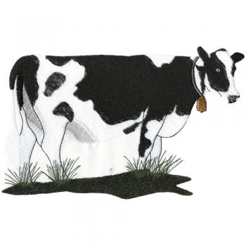 Rücken-Aufnäher - KUH - 08583 - Gr. ca. 23,5cm x 15cm
