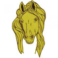 Aufnäher - Pferdekopf - 08589 - Gr. ca. 16 x 26,5 cm - Patches Stick Applikation