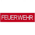 Rückenaufnäher Aufnäher Patches - Feuerwehr - 08511 rot - Gr. ca. 30x9 cm