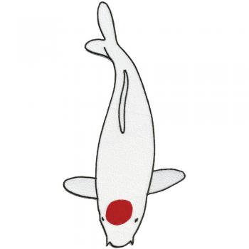 Rückenaufnäher Patches Aufnäher - Koi  Tancho - KO859 Gr. ca. 25-30 cm
