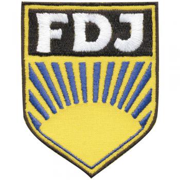 AUFNÄHER - DDR - FDJ - 04195 - Gr. ca. 6,5 x 8,5 cm - Patches Stick Applikation