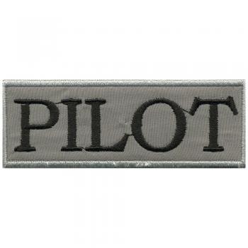 UFNÄHER "PILOT" NEU Gr. ca. 9cm x 3,5cm (06028) Stick Patches Applikation Abzeichen Emblem Aufbügler Militär Military